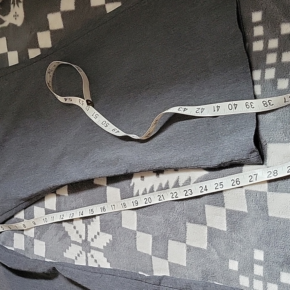 Lane Bryant Dark Grey Heathered Allie Zipper Button Elastic Wide Leg Trousers 24 - Picture 8 of 9